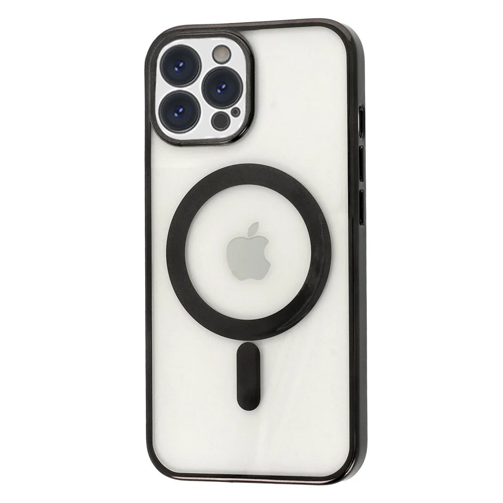 Etui do iPhone 13 Pro premium black MagSafe z osłoną kamery, czarne