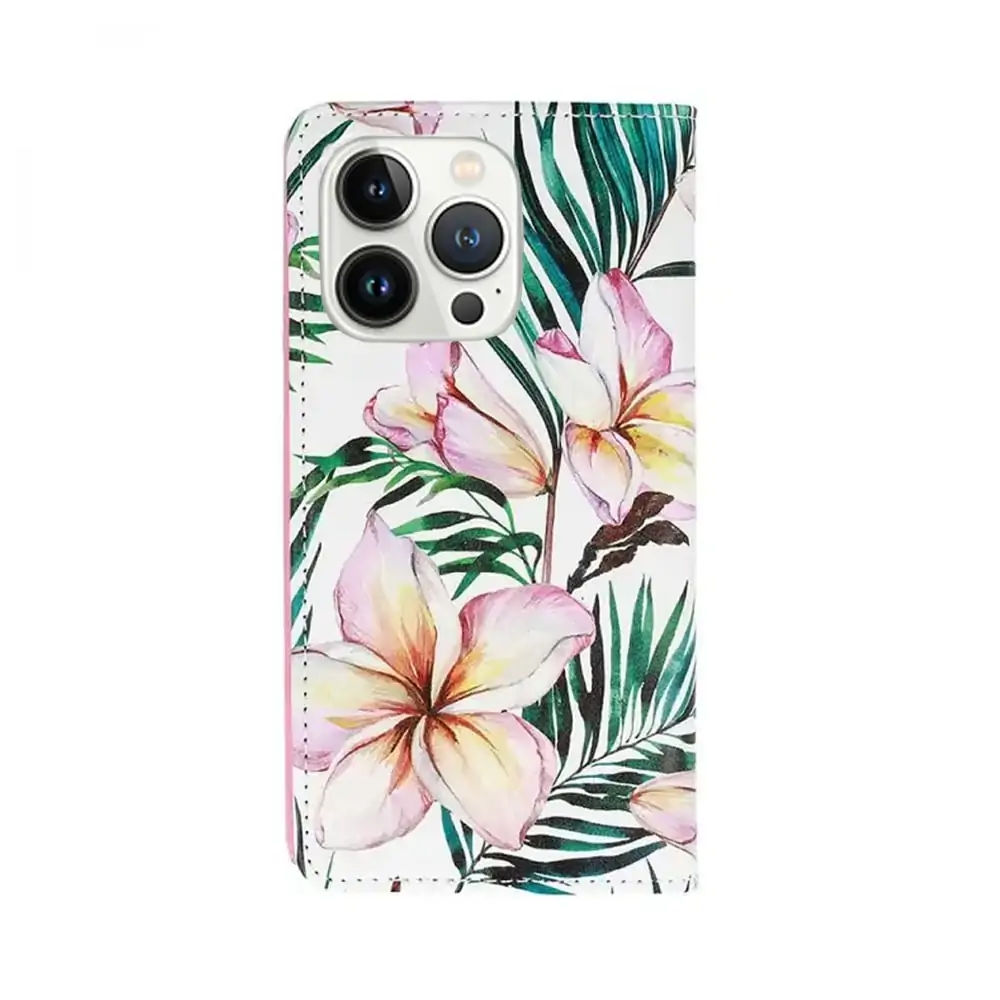 Etui do iPhone 13 Pro Max eleganckie stylowe delikatne kwiaty na jasnym tle