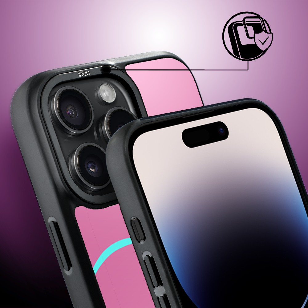 Etui do iPhone 14 Pro IBIZU DropGuard Matt z MagSafe, #Move, Pump it love