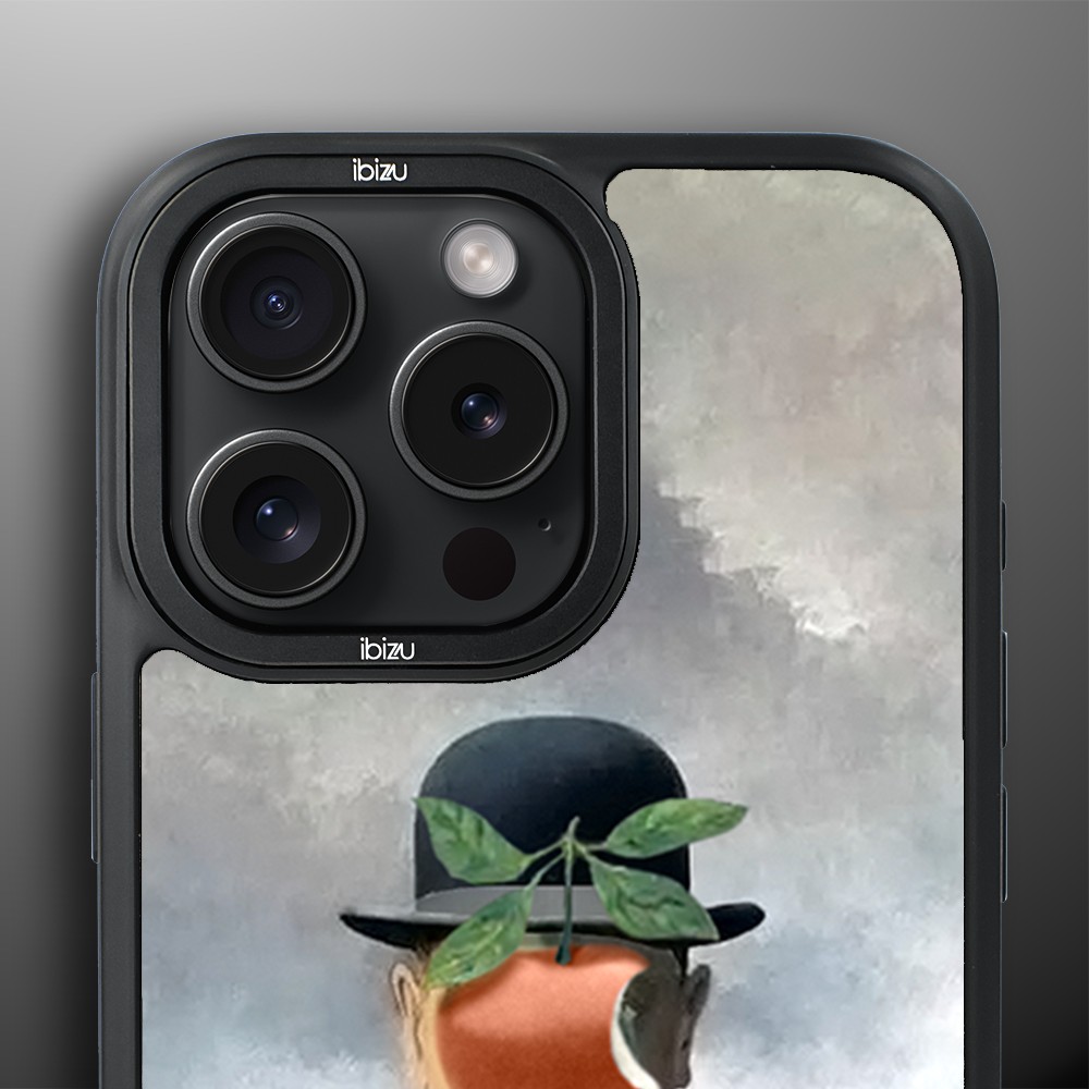 Etui do iPhone 14 Pro IBIZU DropGuard Matt z MagSafe, Rene Magritte, syn człowieczy