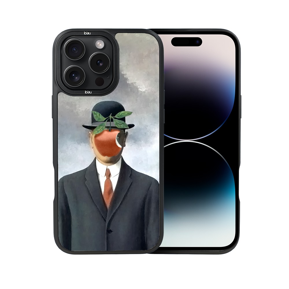 Etui do iPhone 14 Pro IBIZU DropGuard Matt z MagSafe, Rene Magritte, syn człowieczy