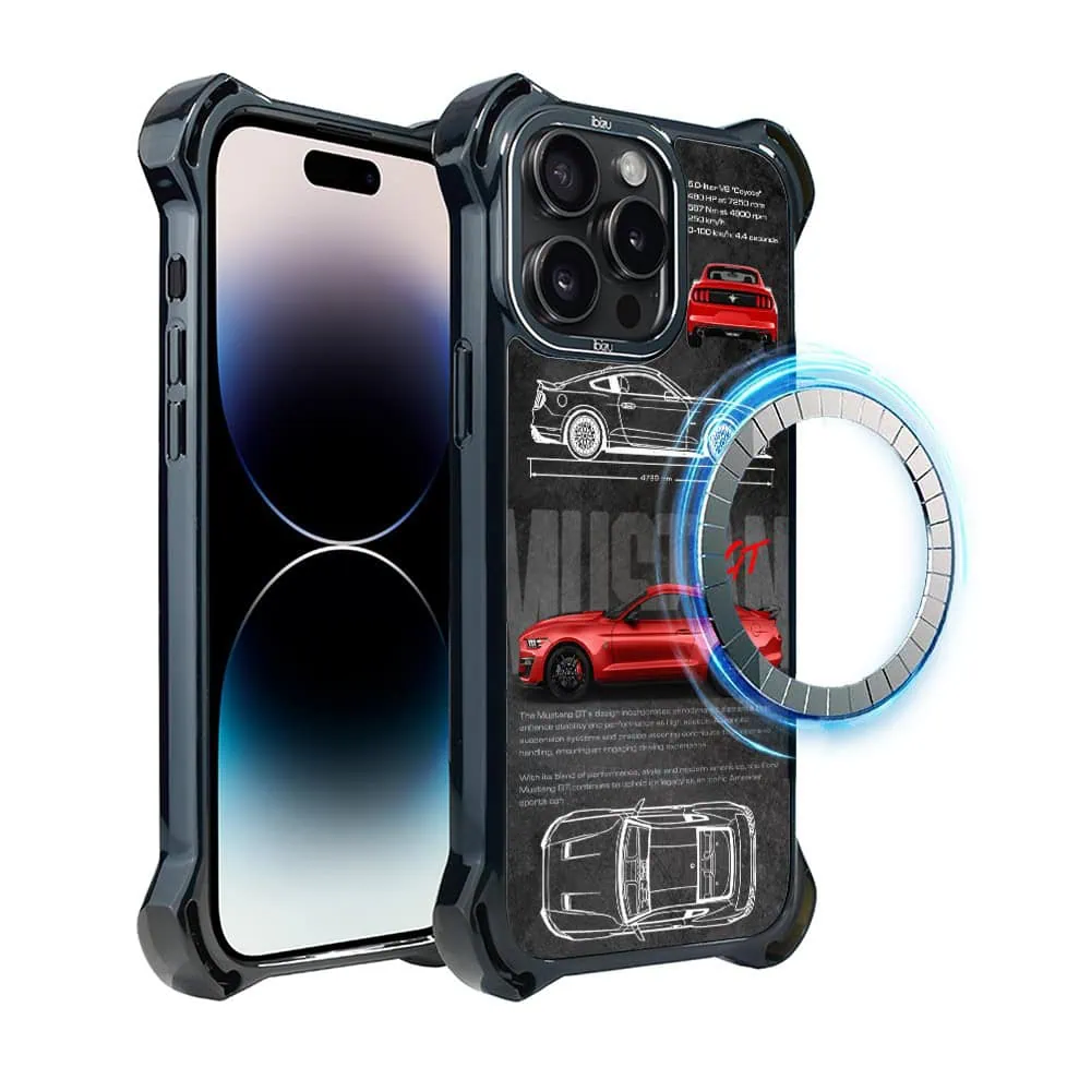 Etui do iPhone 14 Pro, Ibizu DropGuard Ultra z MagSafe, TechDrive, GT V8 “Coyote”