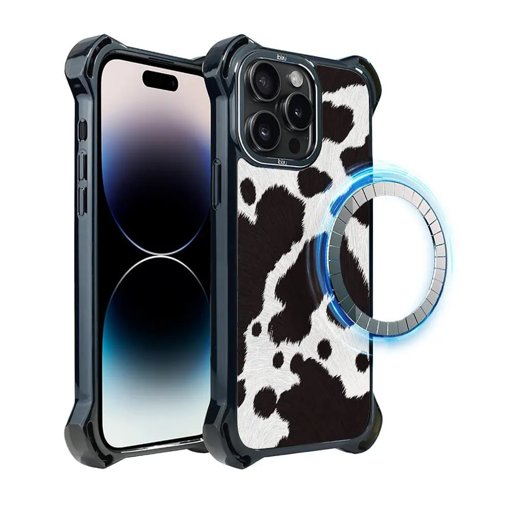 Etui do iPhone 14 Pro, Ibizu DropGuard Ultra z MagSafe, Zew Natury, Polska krowa