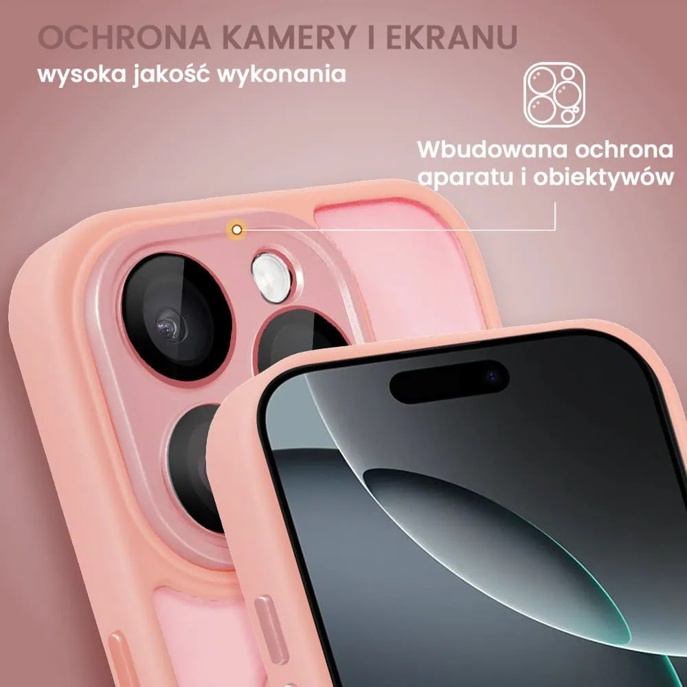 Etui do iPhone 16 Pro Max Color Flush z MagSafe, z osłoną aparatu, różowe (OUTLET)