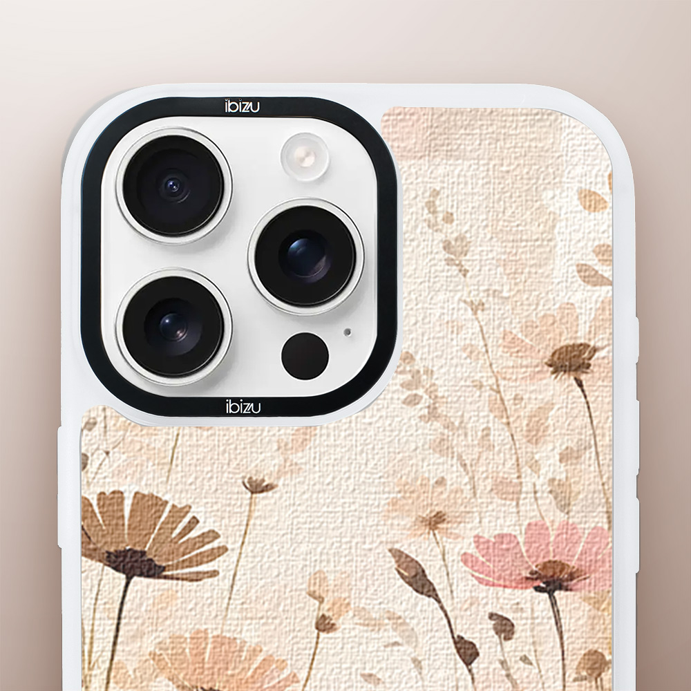 Etui do iPhone 16 Pro IBIZU DropGuard Matt z MagSafe, Boho, Kwiatowa łąka