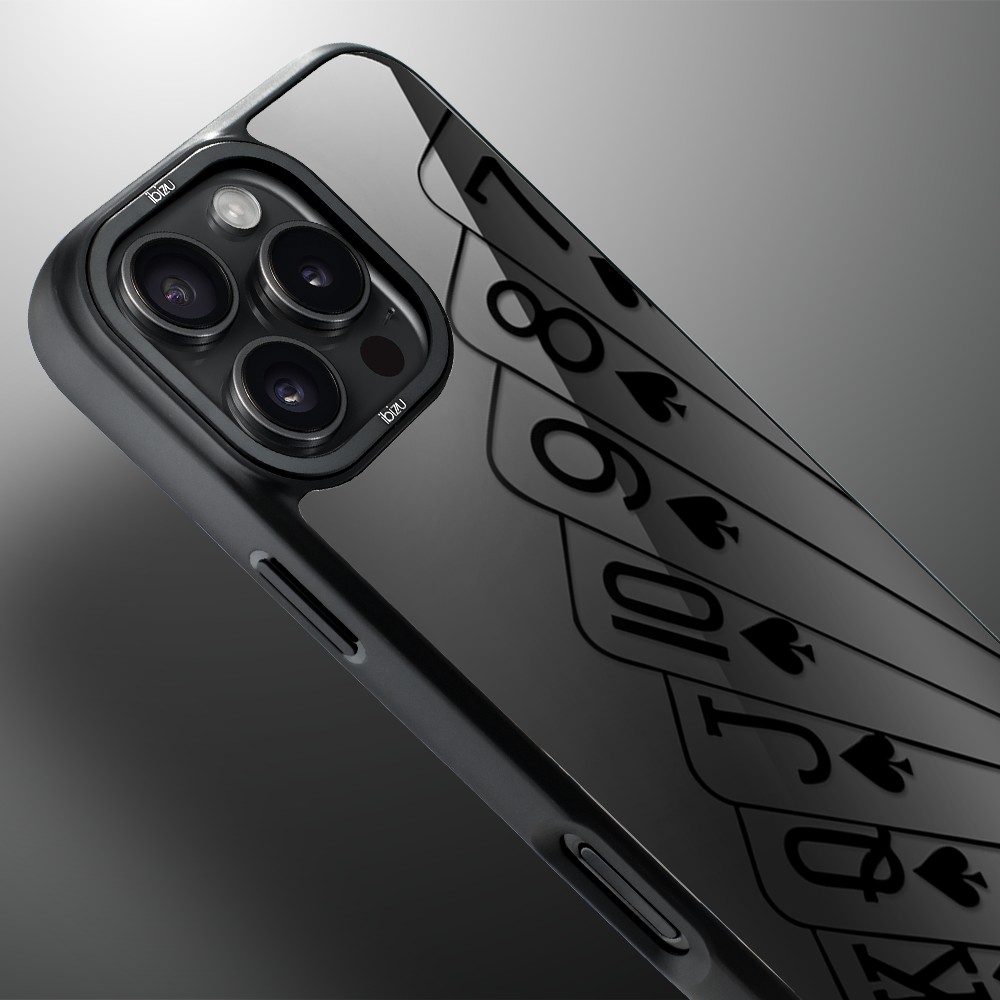 Etui do iPhone 16 Pro IBIZU DropGuard Matt z MagSafe, Midnight, Karty do gry