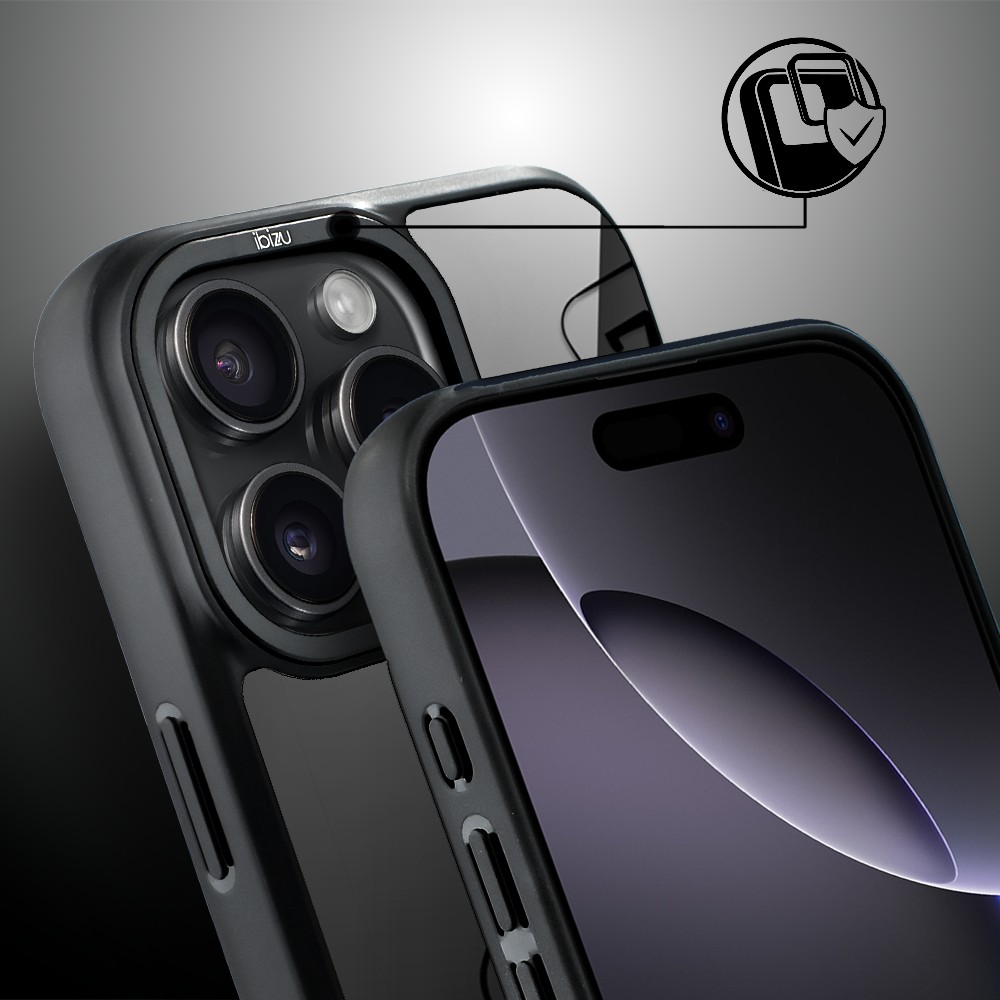 Etui do iPhone 16 Pro IBIZU DropGuard Matt z MagSafe, Midnight, Karty do gry