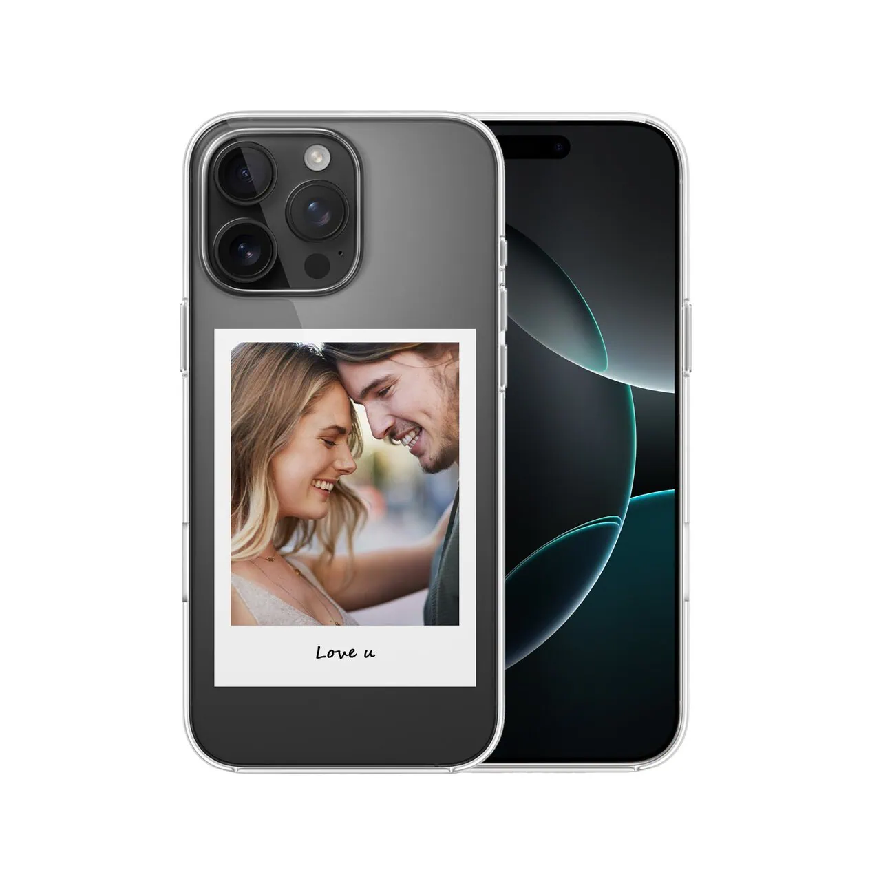 Etui do iPhone 16 Pro Max, Polaroid z własnym zdjęciem, upominek na prezent, przeźroczyste