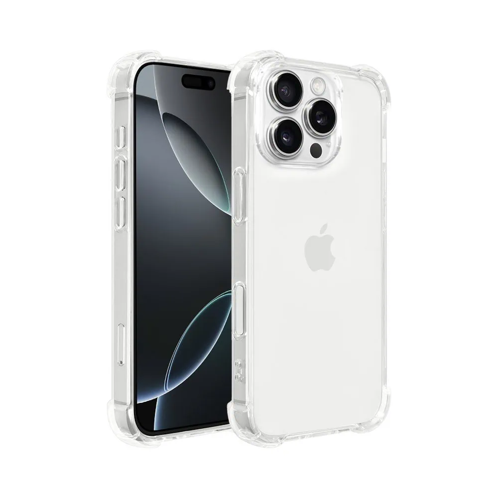 Etui do iPhone 16 Pro Max pancerne anti-shock ze wzmocnionymi krawędziami, przeźroczyste