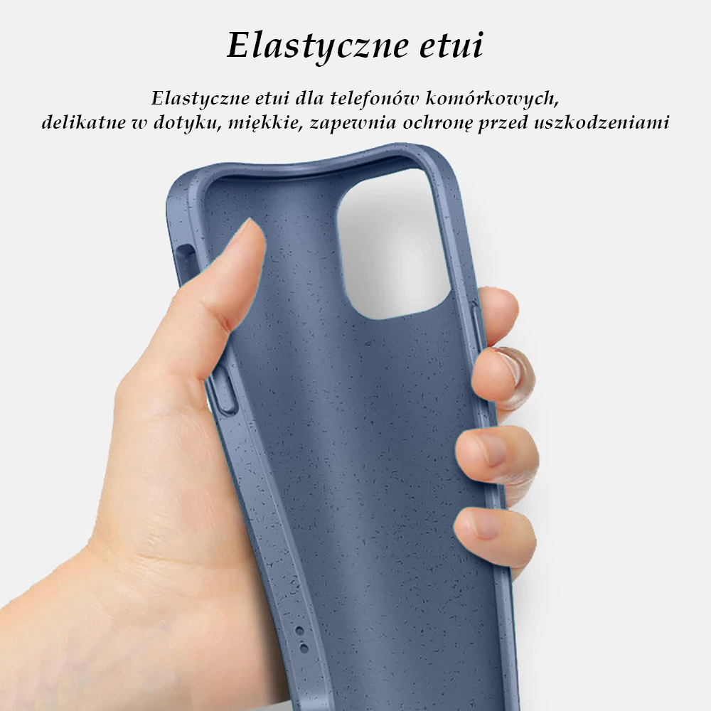 Etui do iPhone 12 Pro Max Biodegradowalne case, 100% naturalny skład, szary