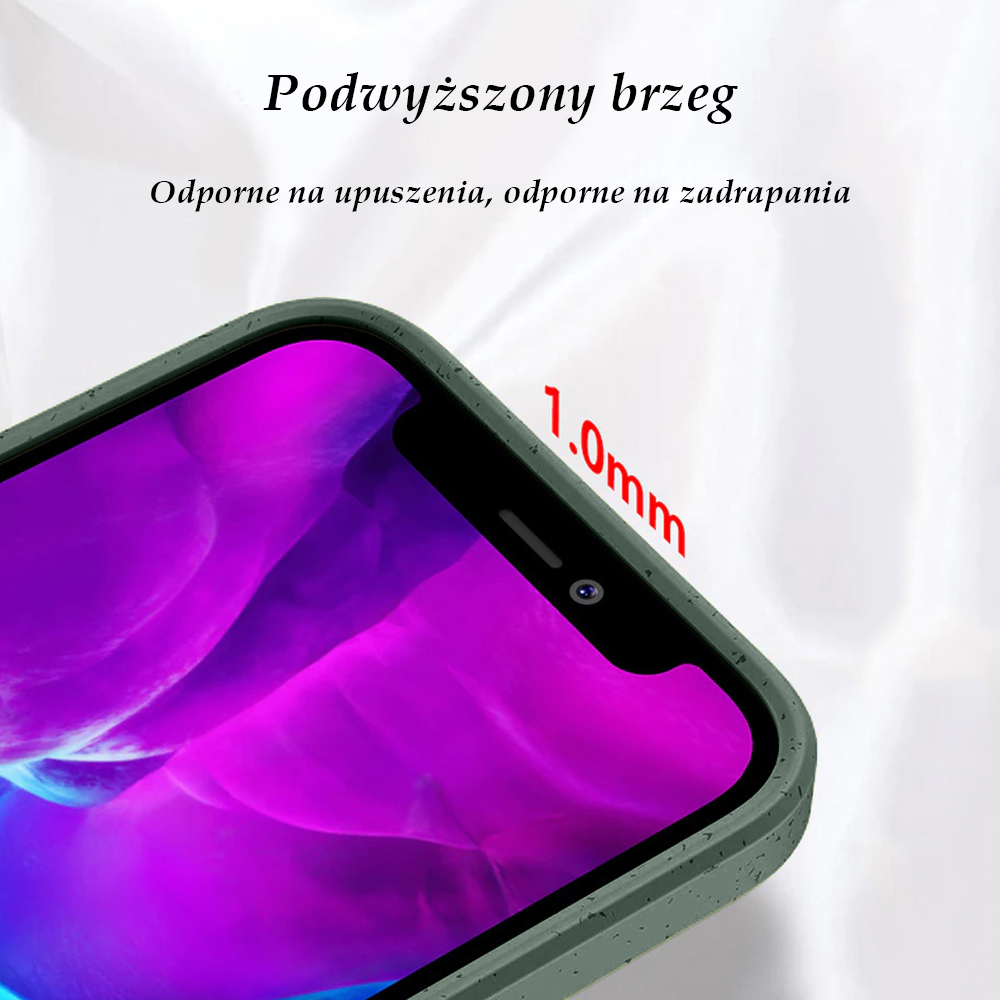 Etui do iPhone 13 Biodegradowalne case, 100% naturalny skład, zielony