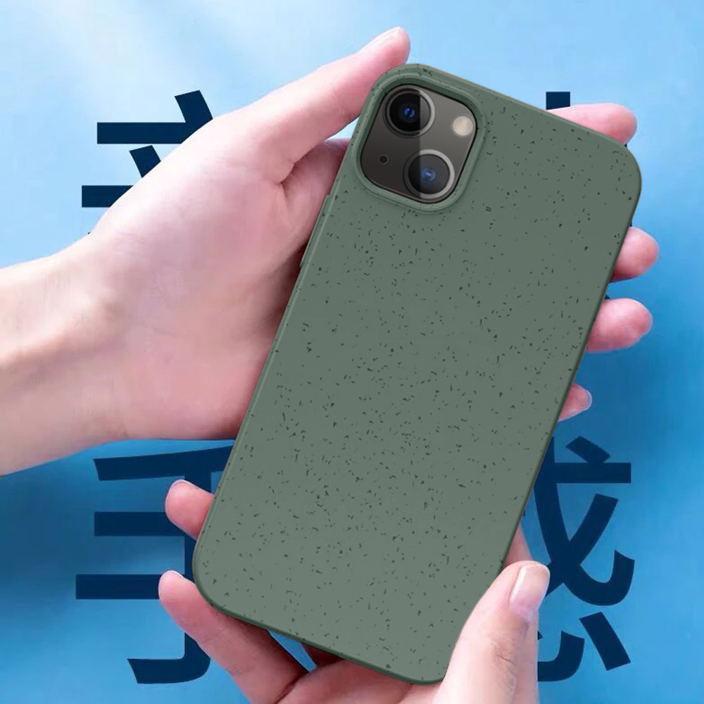 Etui do iPhone 13 Biodegradowalne case, 100% naturalny skład, zielony