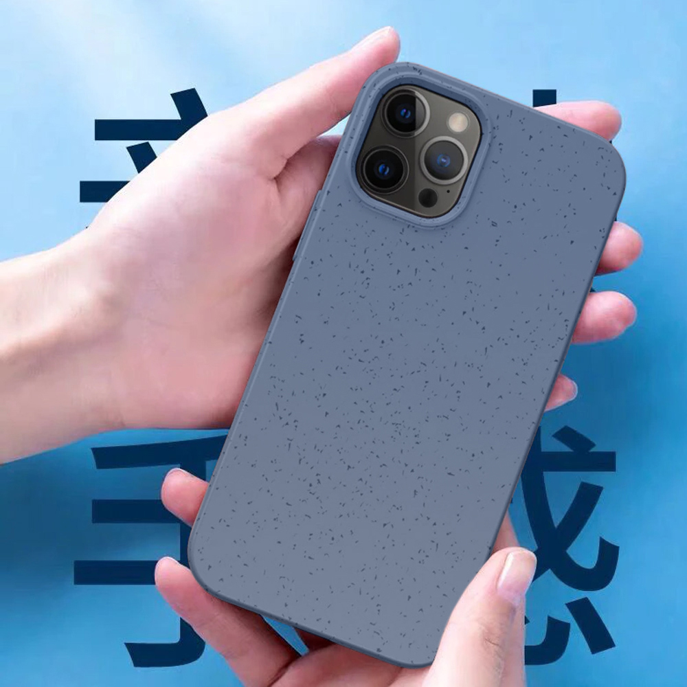 Etui do iPhone 12 Pro Max Biodegradowalne case, 100% naturalny skład, szary