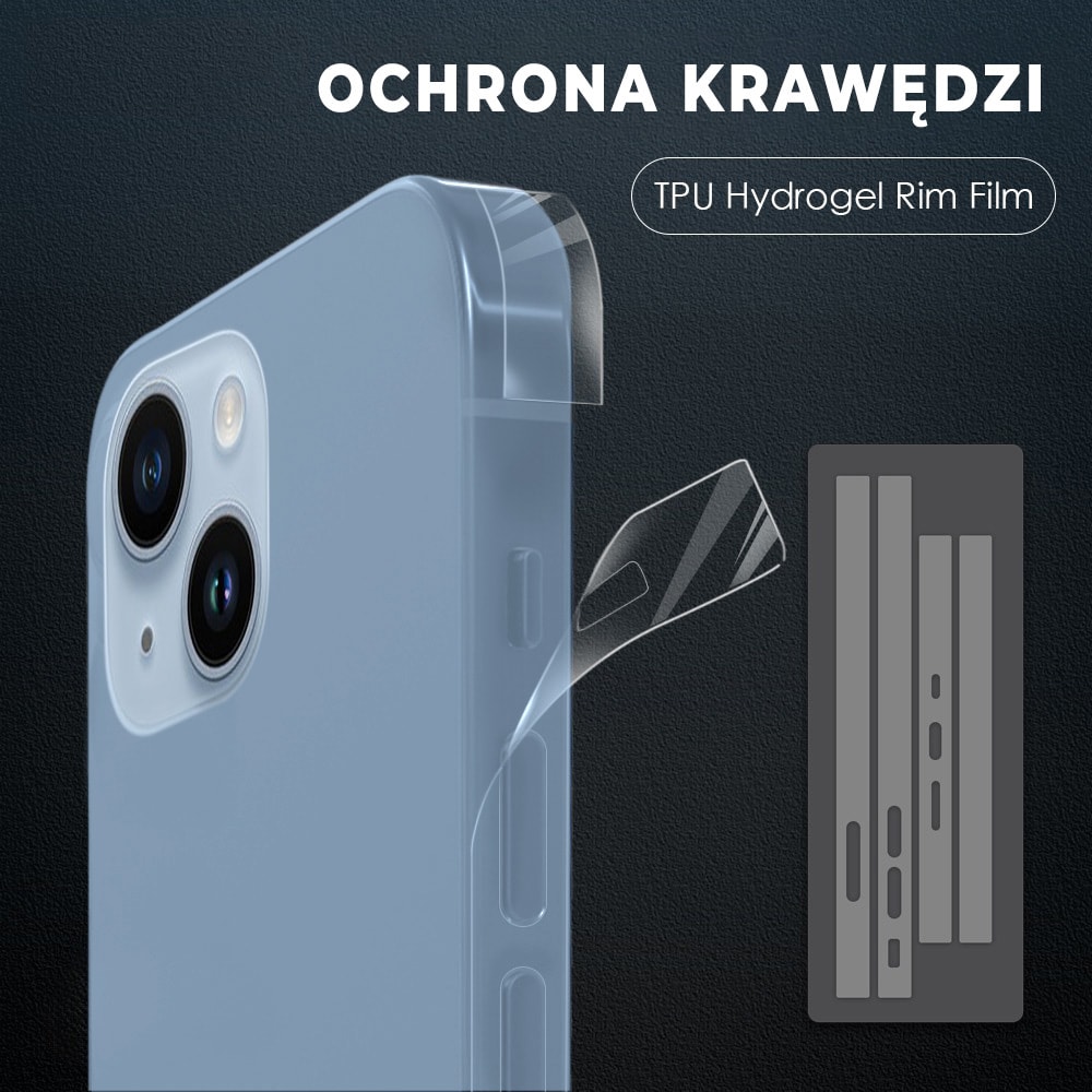 Folia hydrożelowa do iPhone 14 na ramkę telefonu