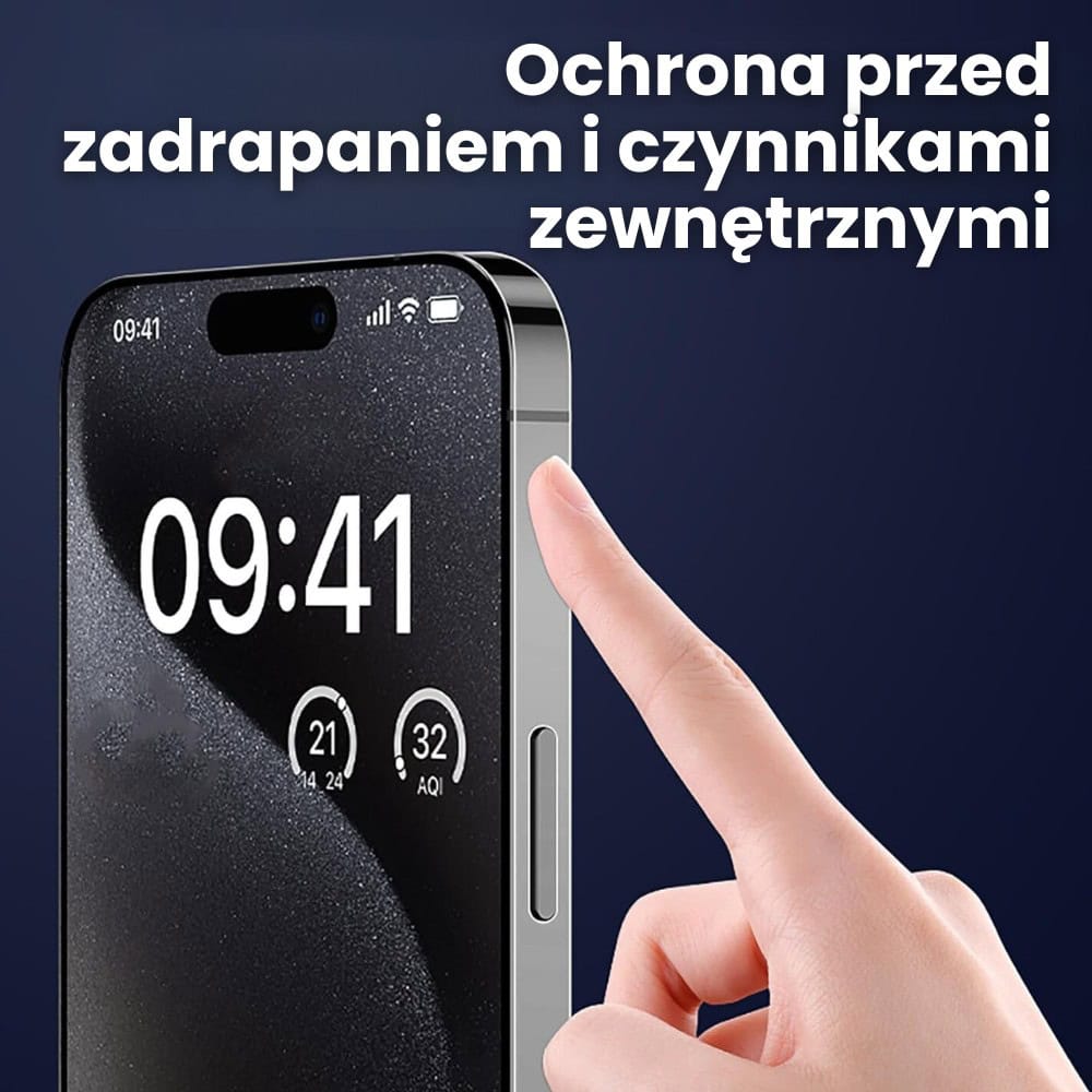 Folia hydrożelowa do iPhone 15 Pro Max na ramkę telefonu