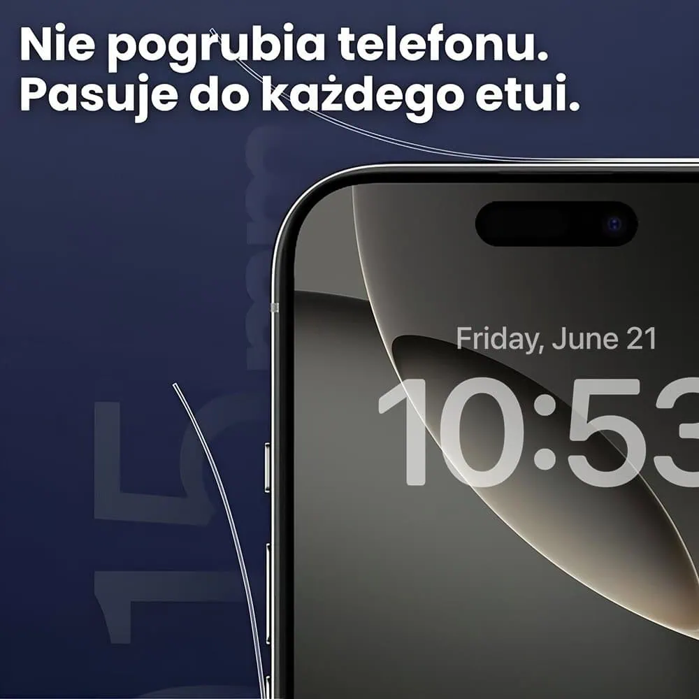 Folia hydrożelowa do iPhone 16 Pro na ramkę telefonu