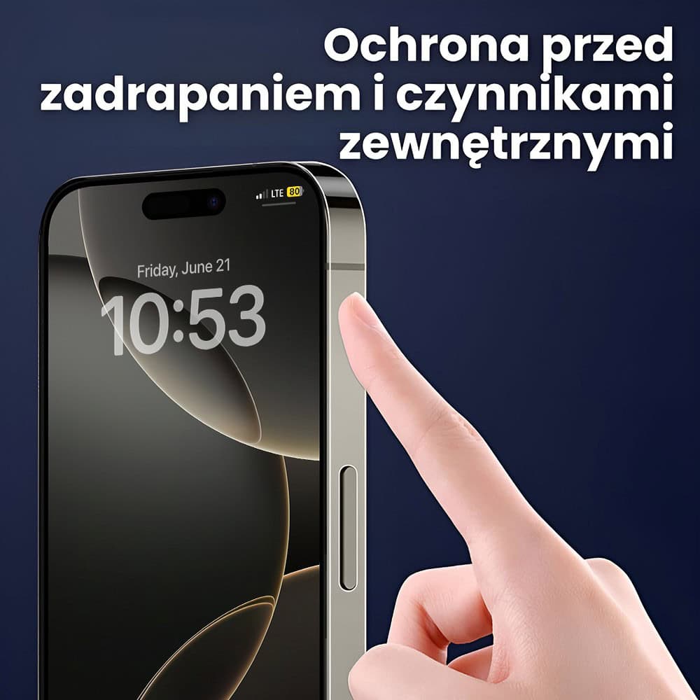 Folia hydrożelowa do iPhone 16 Pro na ramkę telefonu