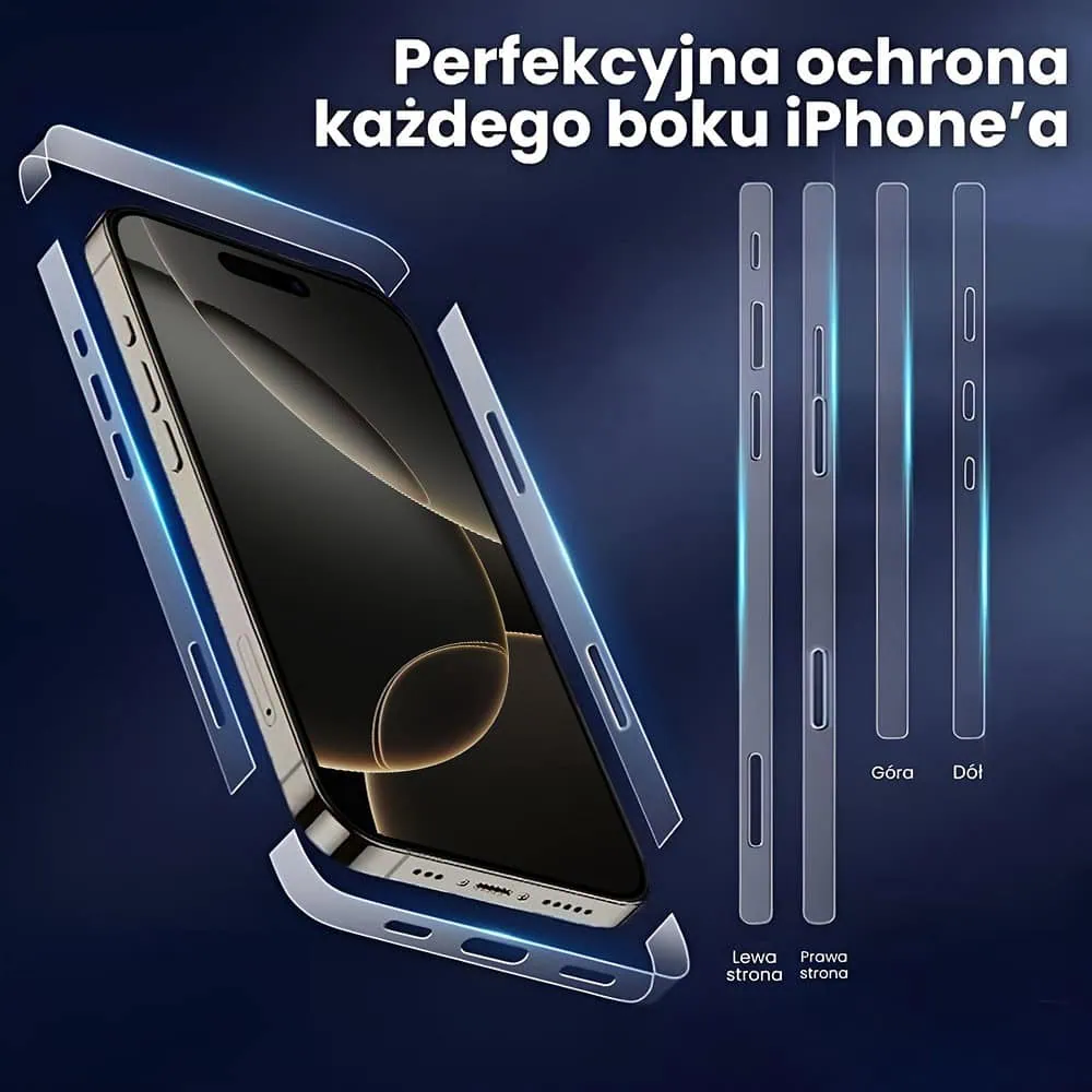 Folia hydrożelowa do iPhone 16 Pro na ramkę telefonu