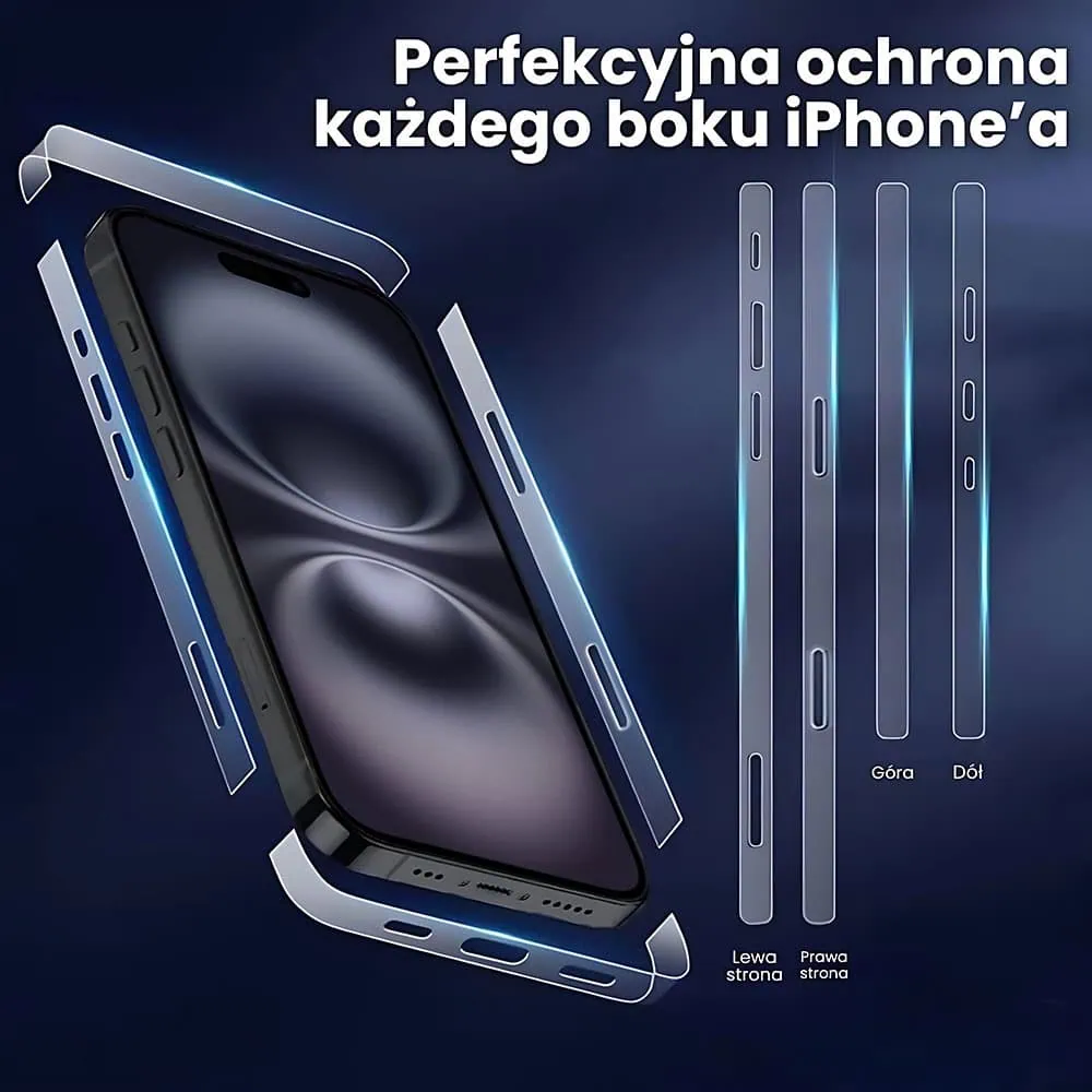 Folia hydrożelowa do iPhone 16 na ramkę telefonu