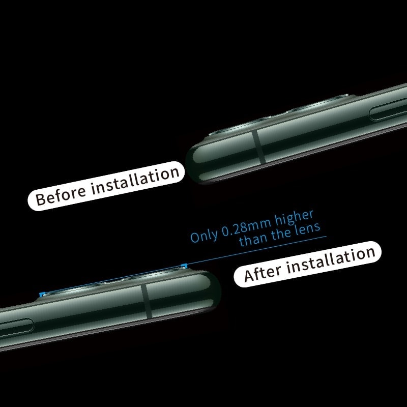 Szkło hybrydowe na aparat iPhone 11 Pro pełna folia szklana