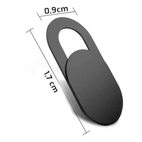 3x Osłonka zaślepka na kamerkę, obiektyw, czarna