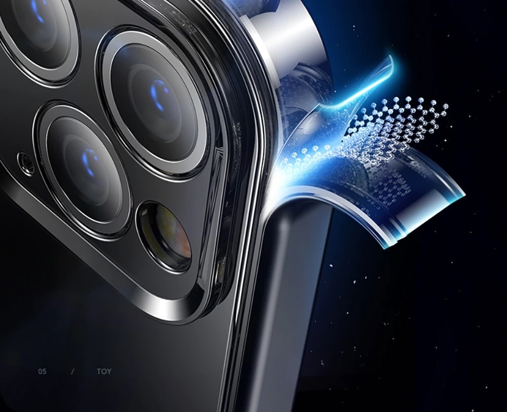 Etui do iPhone 12 Pro przeźroczyste ze złotą ramką premium gold crown osłona aparatu