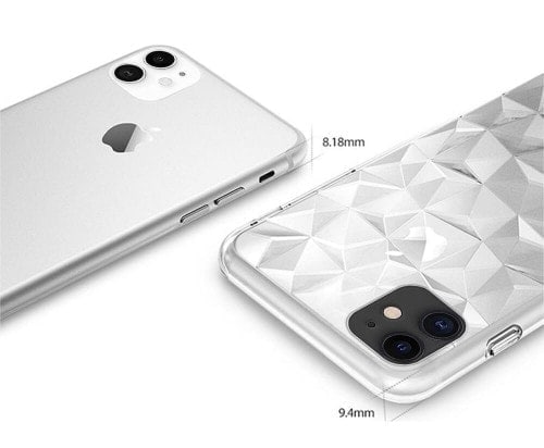 Etui przeźroczyste diamentowe na iPhone 11 Pro Max – kryształowe pryzmaty