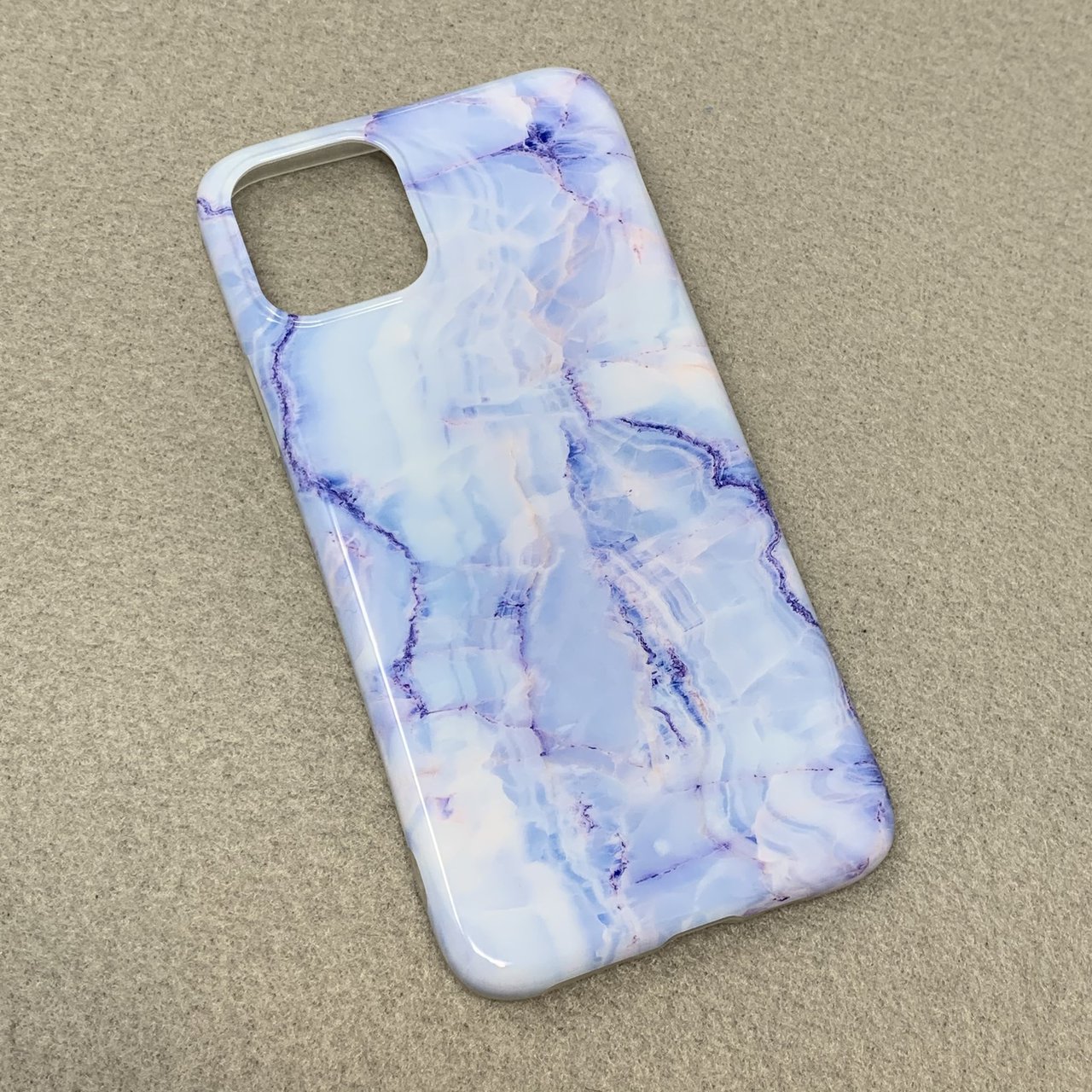 Etui do iPhone 7 Plus/8 Plus eleganckie niebieski marmurek