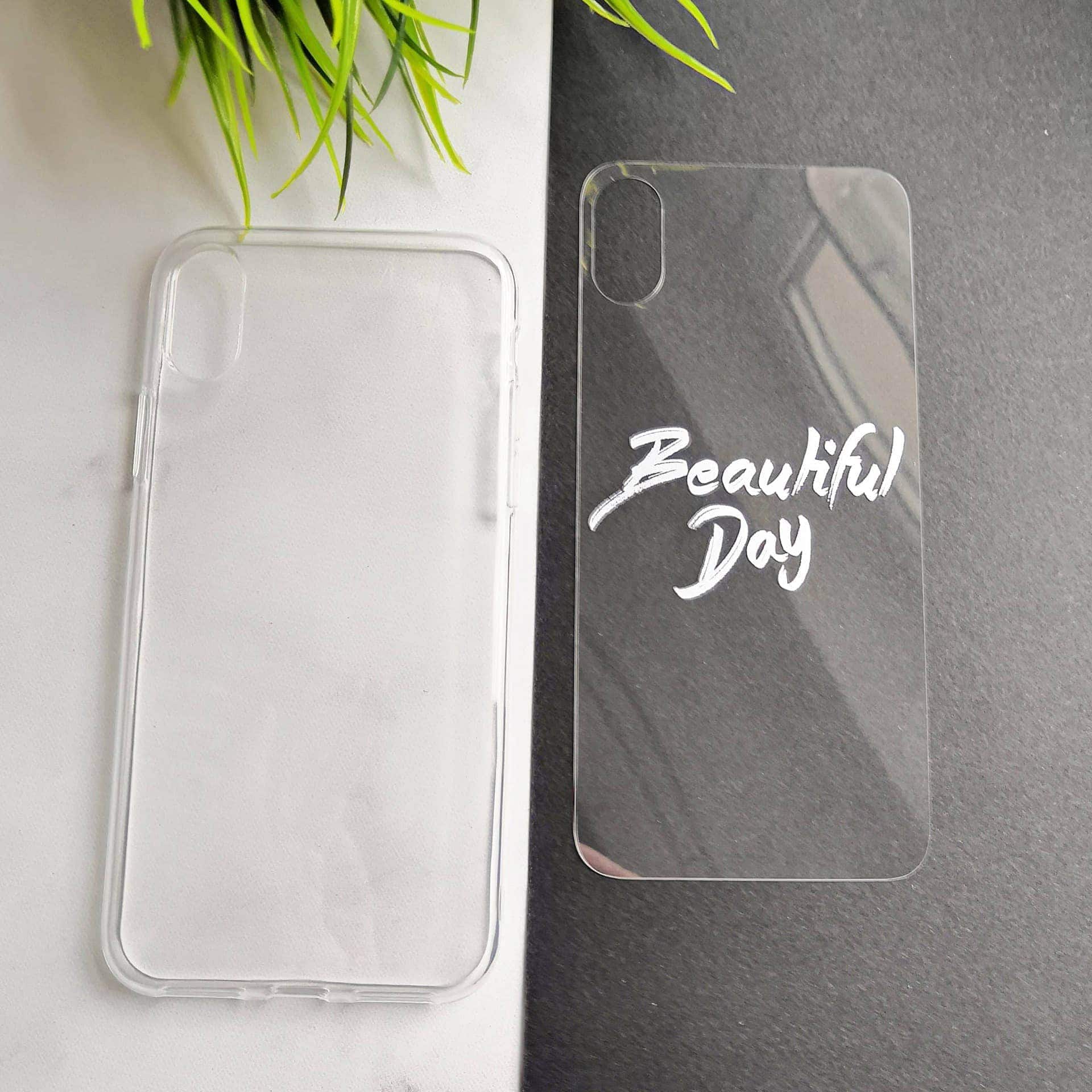 Etui do iPhone X/XS przeźroczyste z wkładką Beautiful Day