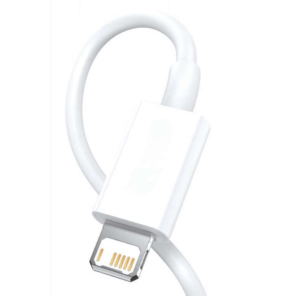 Kabel USB – Lightning, do iPhone 14/13/12/11/XS/XR/8/SE, bardzo krótki, 0.25 m, biały