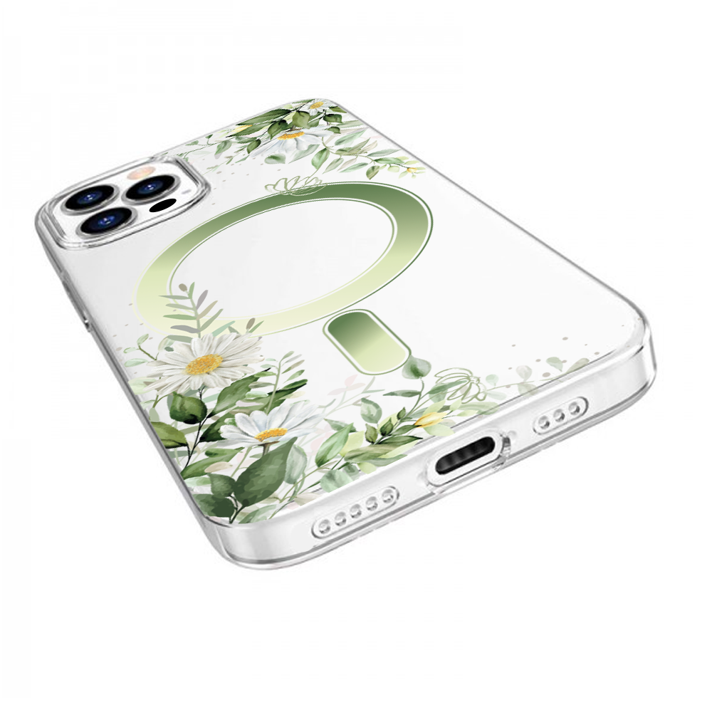 Etui do iPhone 12 Pro Flower MagSafe z nadrukiem, rumianek