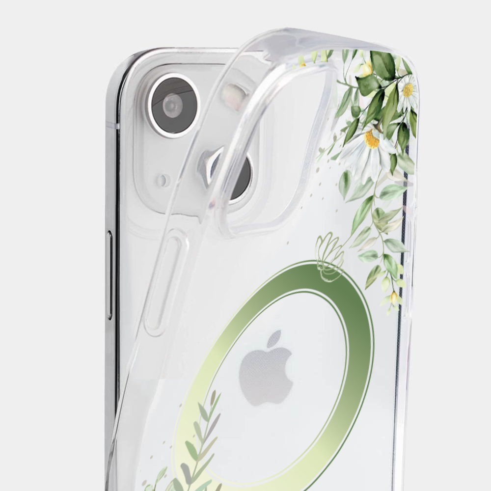 Etui do iPhone 14 Plus Flower MagSafe z nadrukiem, rumianek