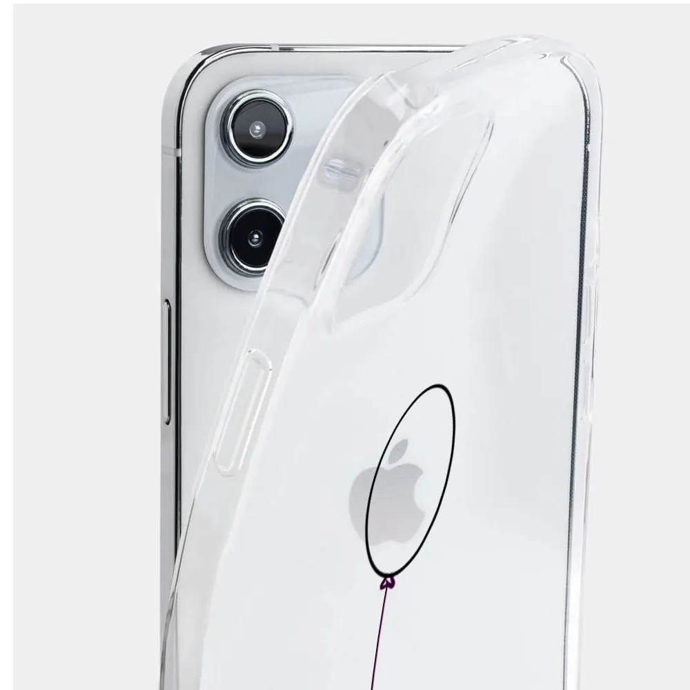 Etui do iPhone 12 Mini, przeźroczyste z nadrukiem, świnka
