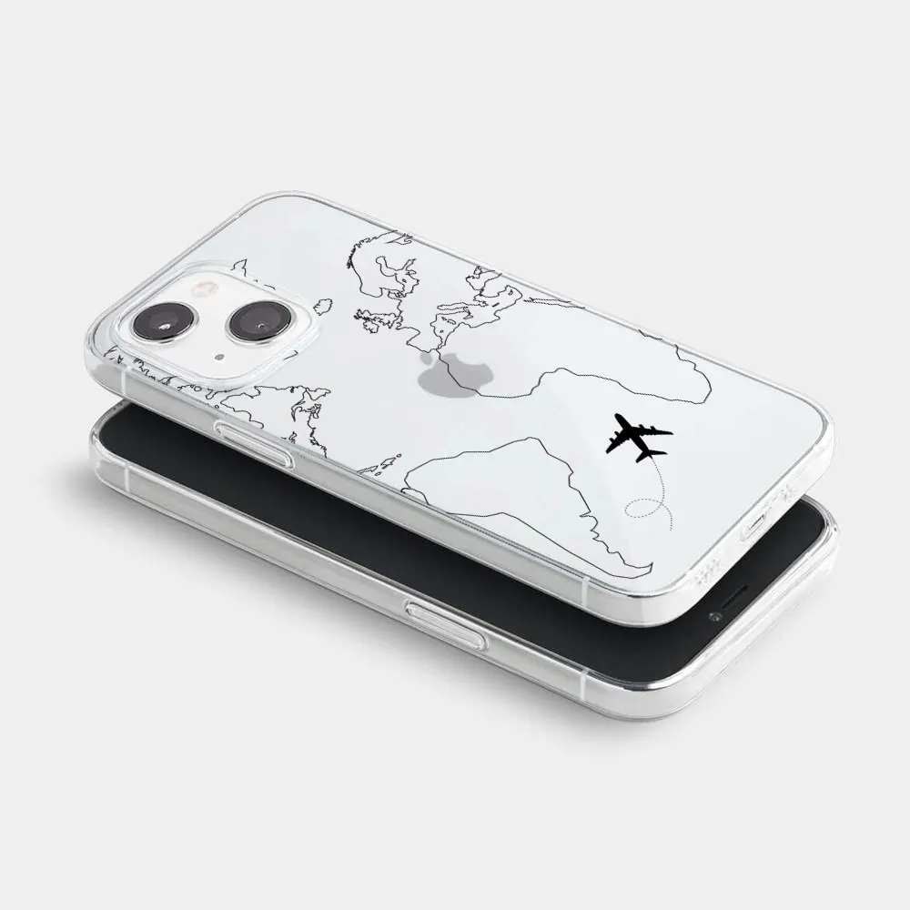 Etui do iPhone 14 Plus z nadrukiem dookoła świata