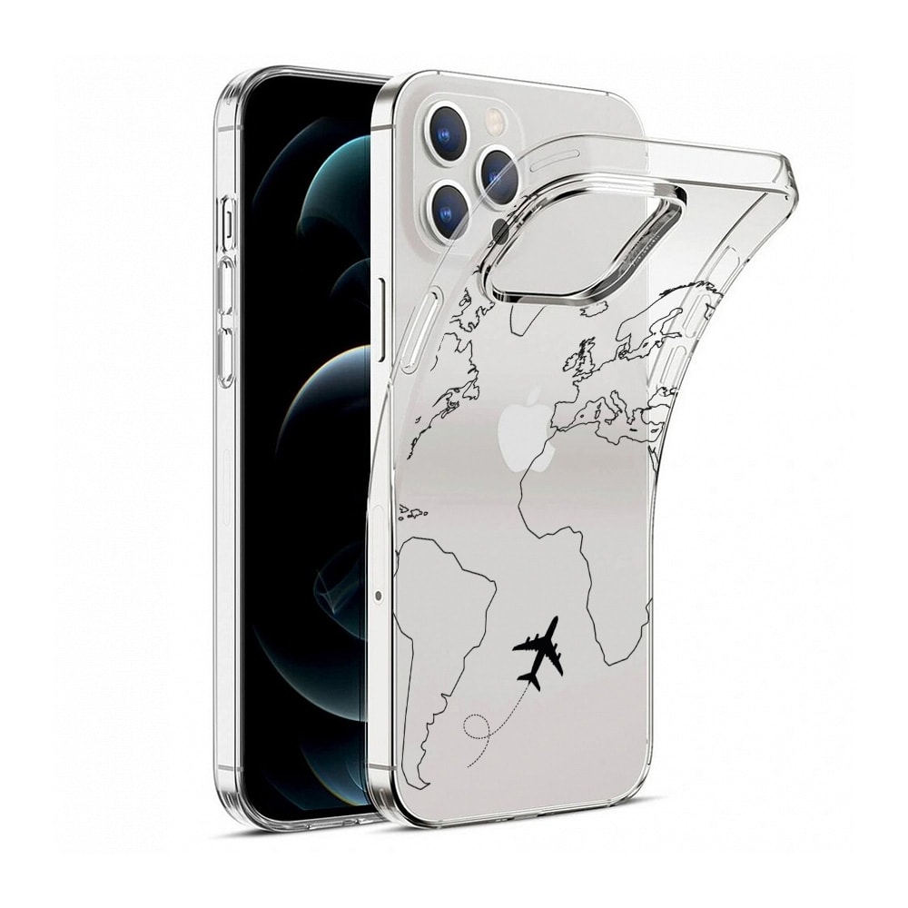 Etui do iPhone 12 Pro z nadrukiem dookoła świata