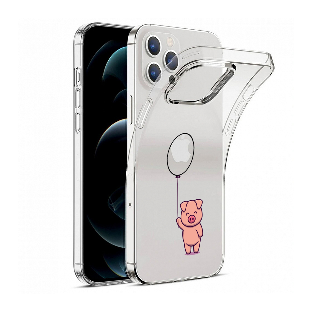 Etui do iPhone 12 Pro z nadrukiem, świnka