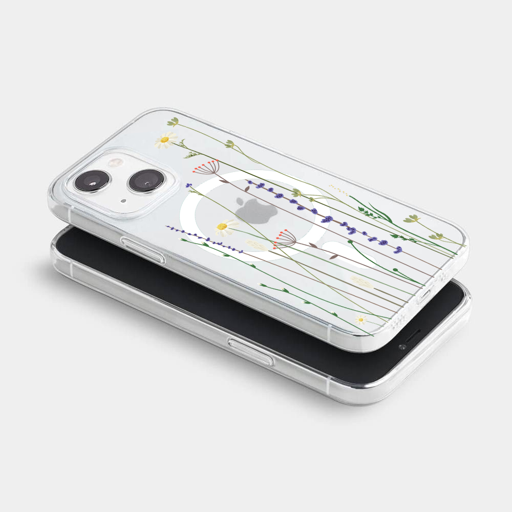 Etui do iPhone 13 Mini MagSafe, wiosenne kwiaty
