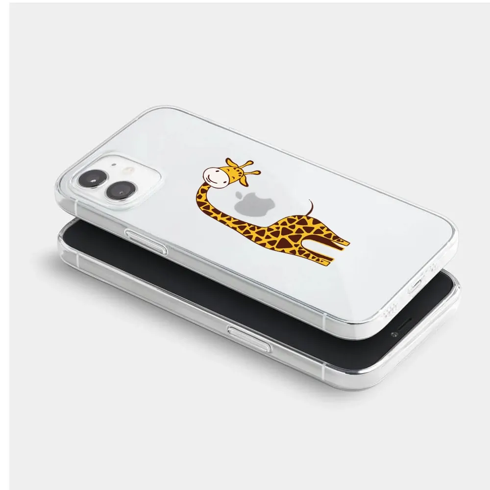 Etui do iPhone 11 przeźroczyste z nadrukiem żyrafa