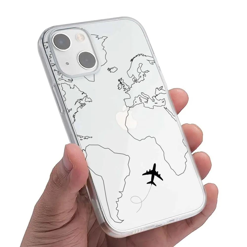 Etui do iPhone 14 Plus z nadrukiem dookoła świata