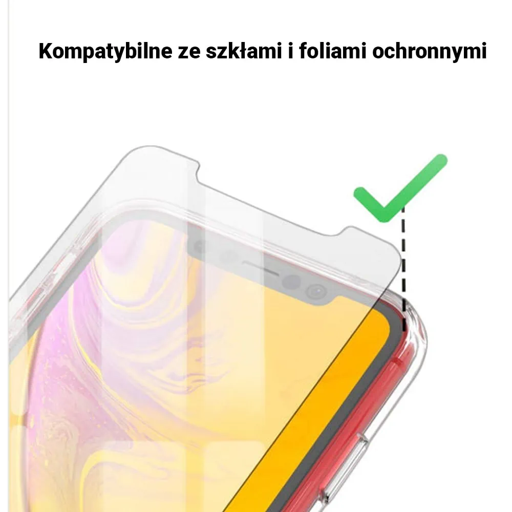 Etui do iPhone 12 przeźroczyste z nadrukiem, miś