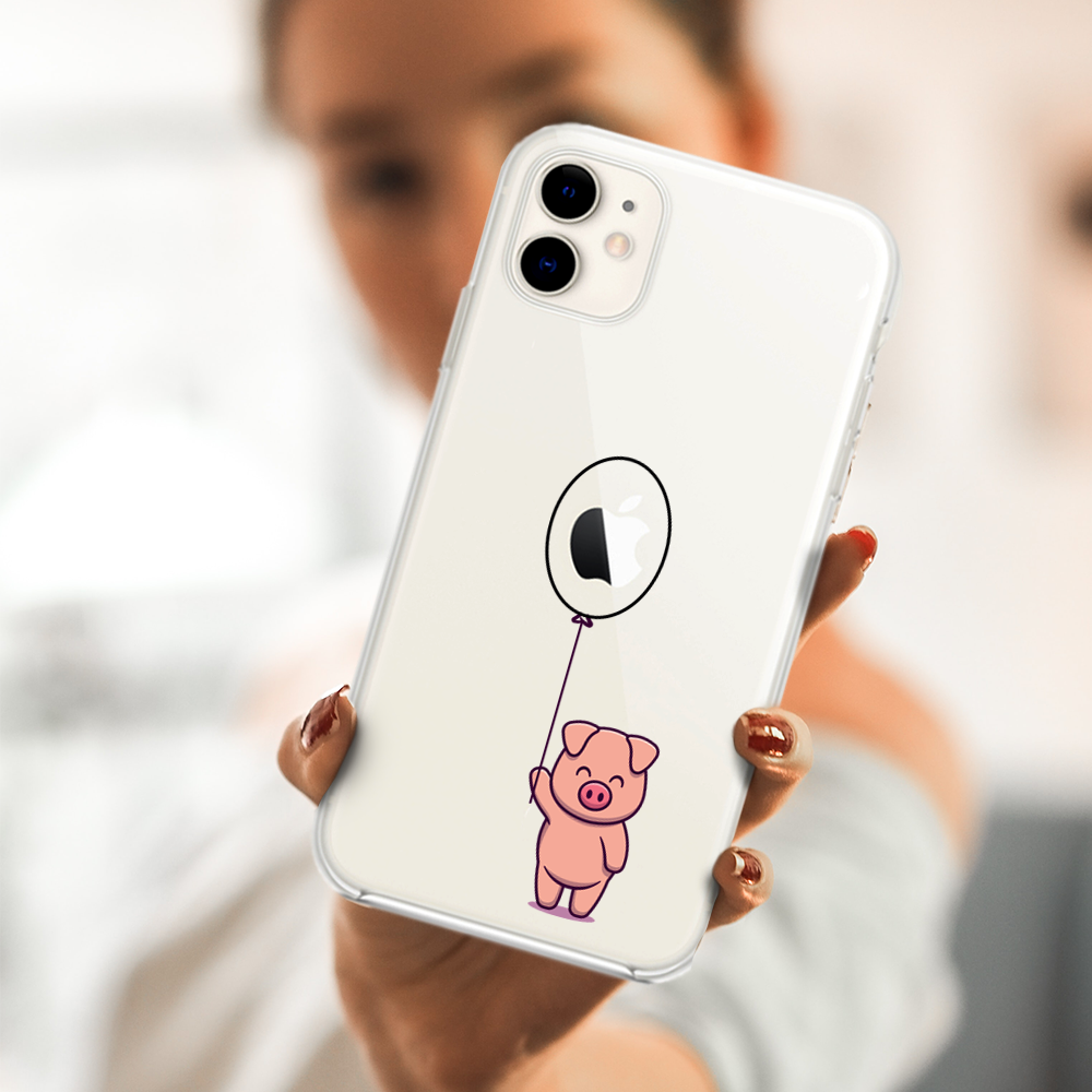 Etui do iPhone 11 z nadrukiem świnka