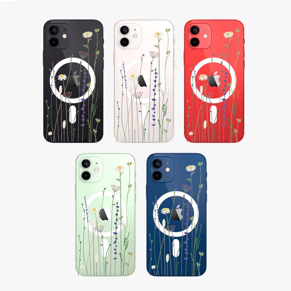 Etui do iPhone 12 MagSafe, wiosenne kwiaty