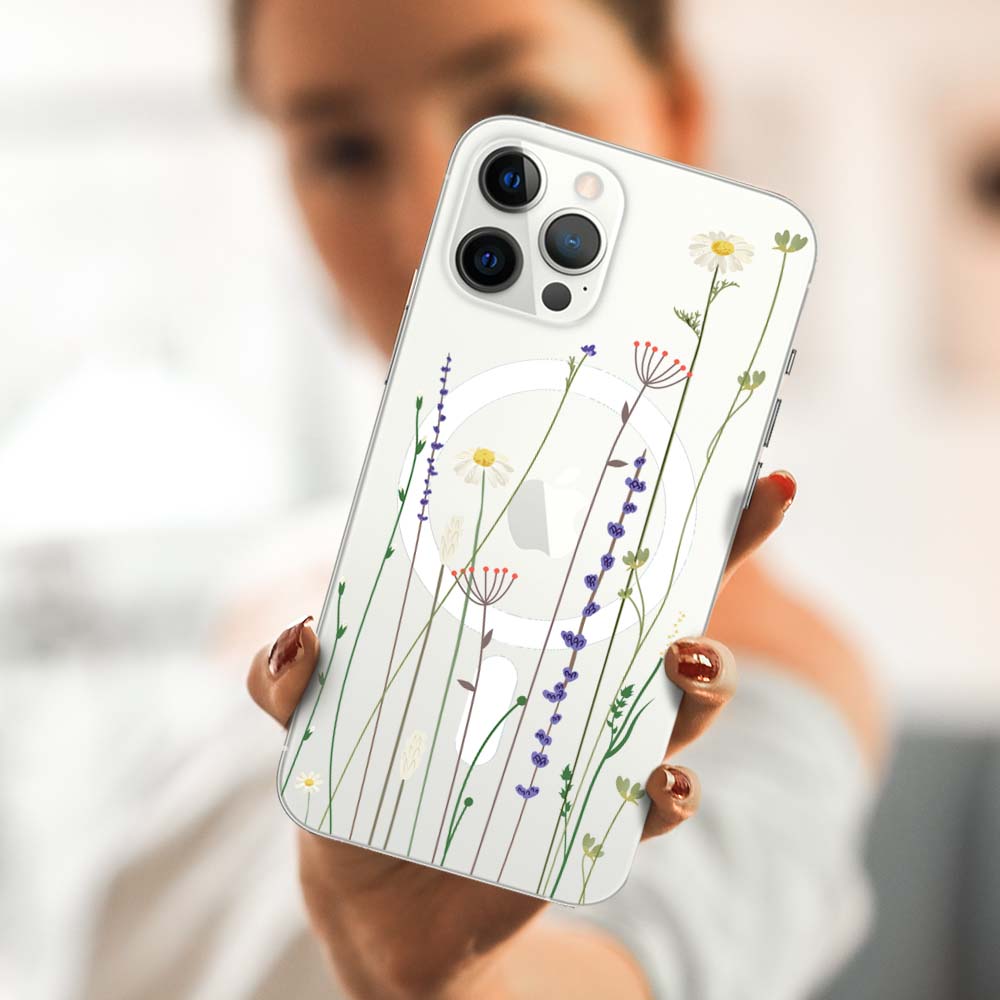 Etui do iPhone 12 Pro Max MagSafe wiosenne kwiaty