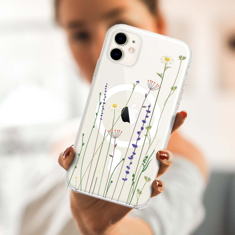 Etui do iPhone 12 MagSafe, wiosenne kwiaty