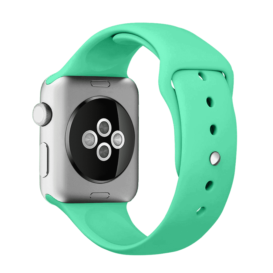 Sportowy pasek silikonowy do zegarka Apple Watch Ultra 1-2 / Series 3-9 / SE 42/44/45/49mm – miętowy kolor