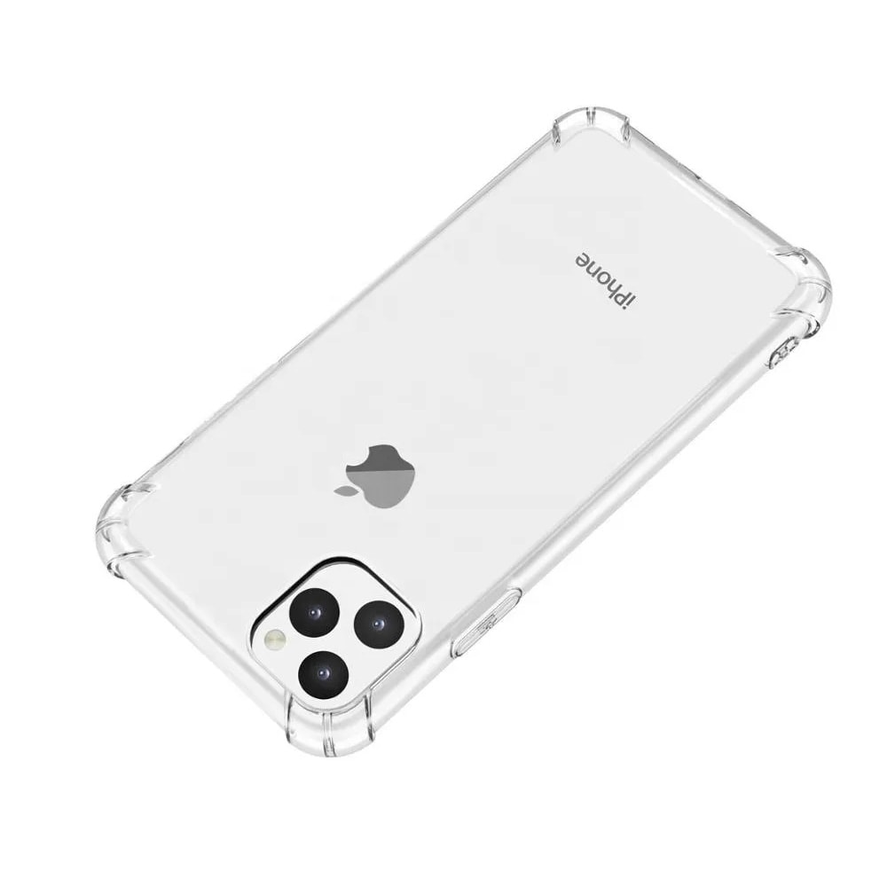 Przeźroczyste etui pancerne anti-shock wzmocnione krawędzie do iPhone 11 Pro Max