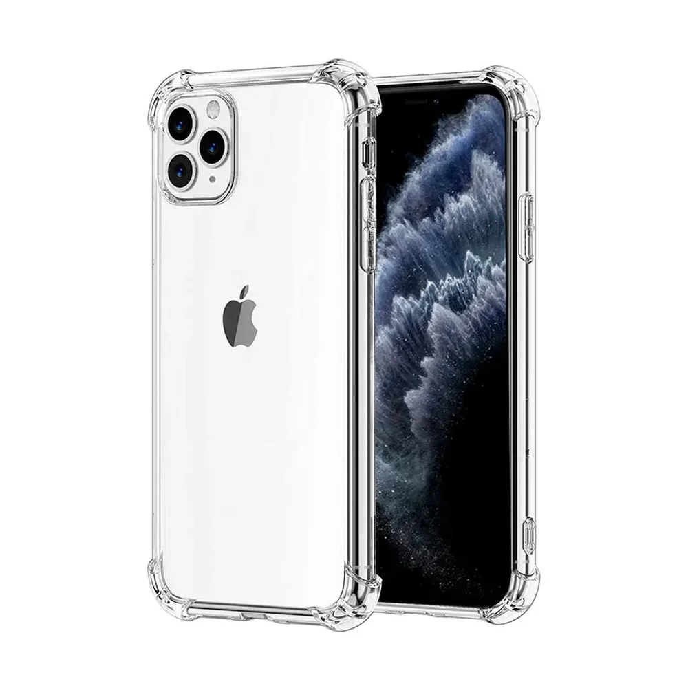 Przeźroczyste etui pancerne anti-shock wzmocnione krawędzie do iPhone 11 Pro Max