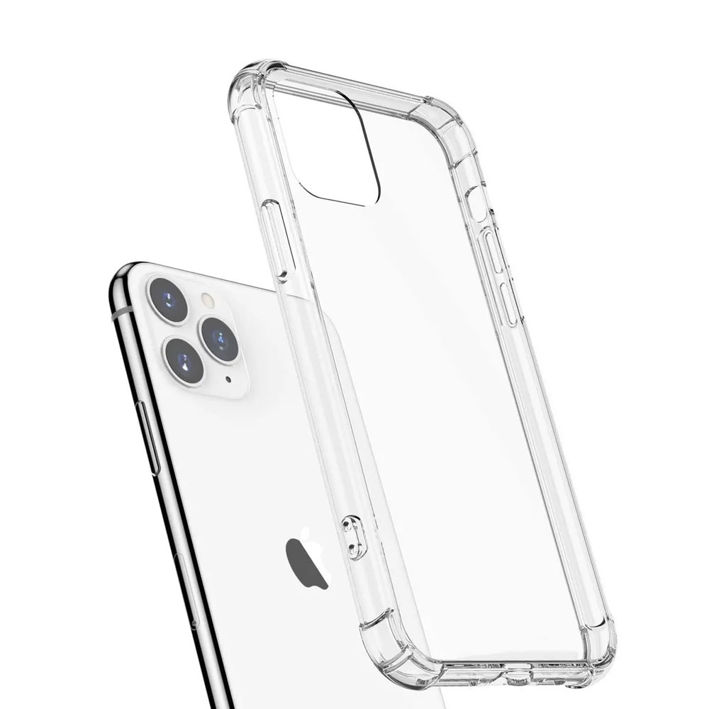Przeźroczyste etui pancerne anti-shock wzmocnione krawędzie do iPhone 11 Pro Max