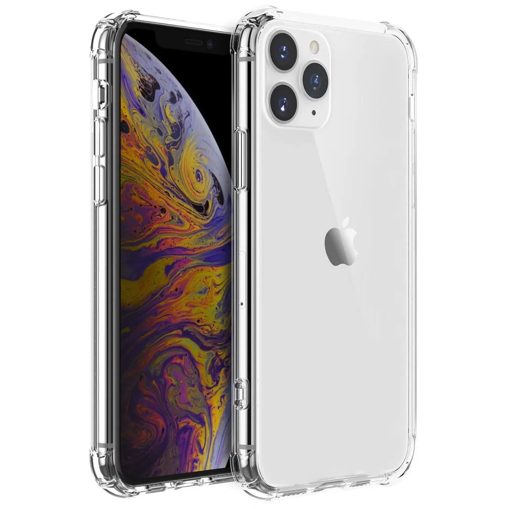 Przeźroczyste etui pancerne anti-shock wzmocnione krawędzie do iPhone 11 Pro Max