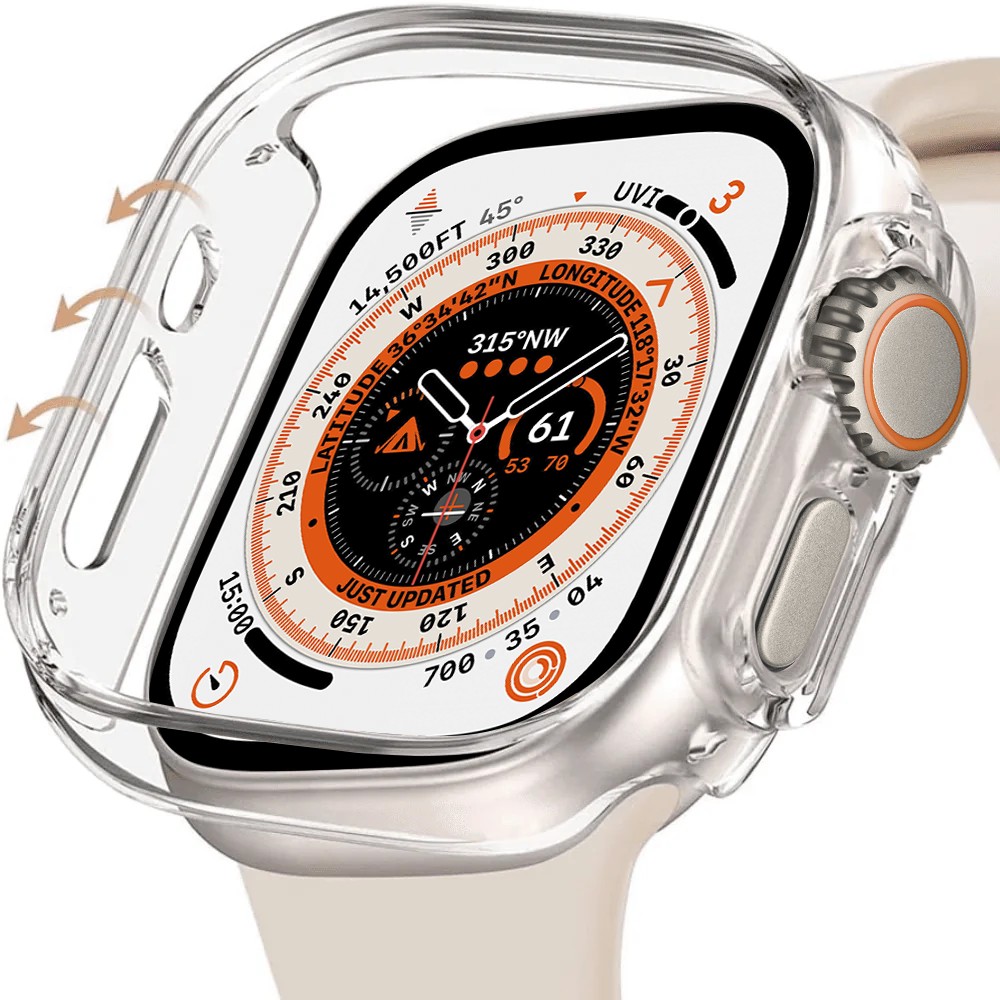 Przeźroczyste etui silikonowe full body do Apple Watch Ultra – 49mm